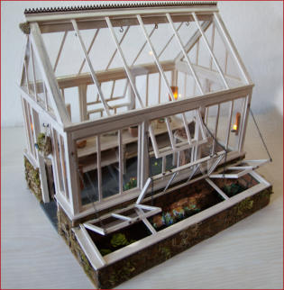 Victorian summer house, with attached greenhouse box