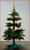 Christmas tree with LED wax candles