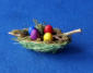 Easter basket with eggs 